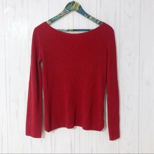 Babaton Kitano Cross Back Red Sweater Size XS